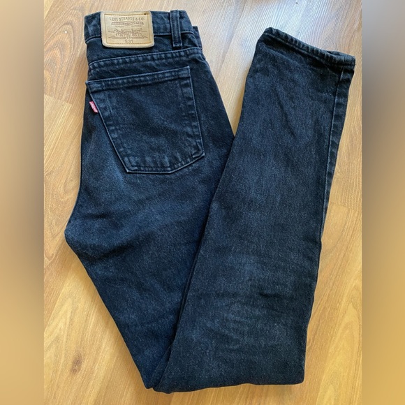 LEVI’S VINTAGE 1990 531 black denim jeans size 25 - Picture 12 of 12